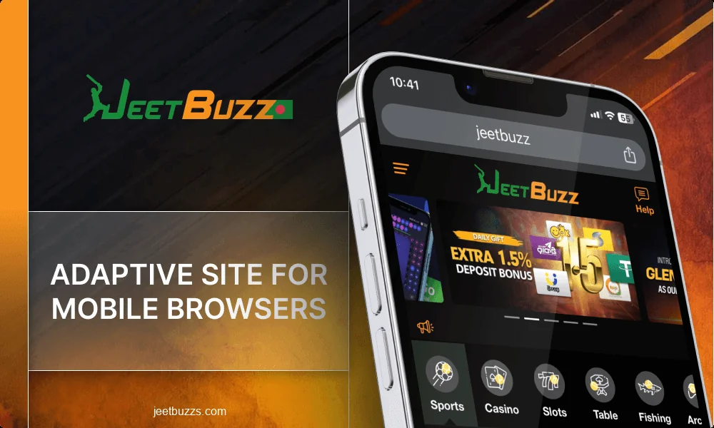 Browser version of Jeetbuzz BD Casino