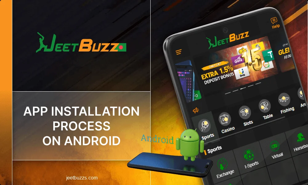 Instructions for installing Jeetbuzz BD app on Android
