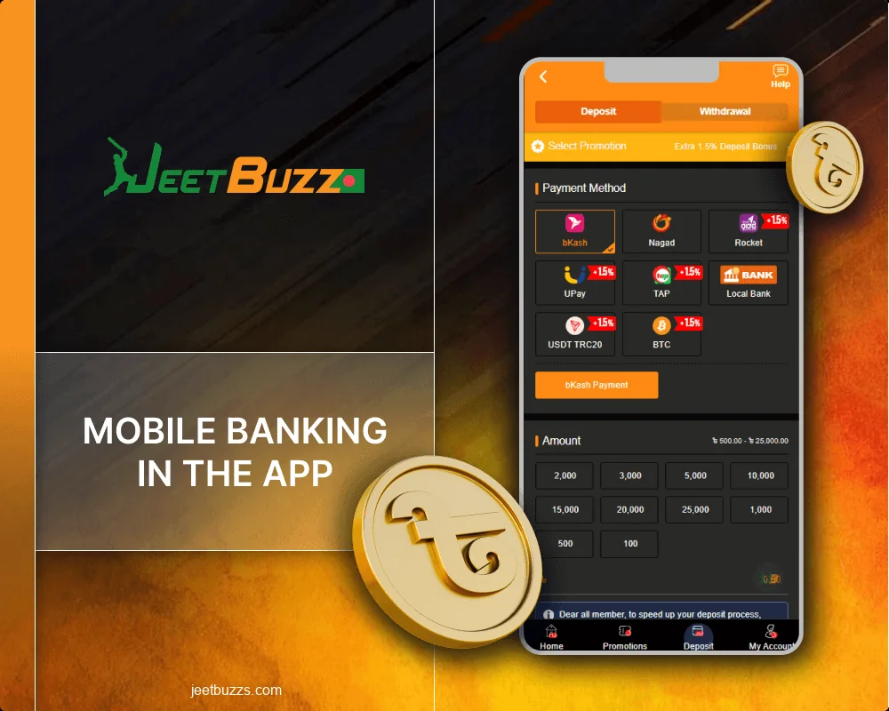 Payment tools for Jeetbuzz Bangladeshi players