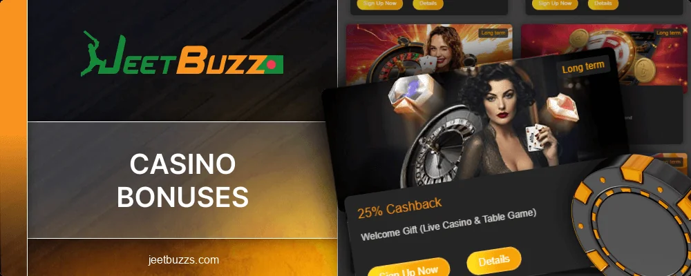 Casino Cashback Bonuses at Jeetbuzz BD