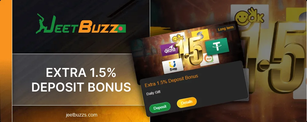 Extra Deposit Bonus at Jeetbuzz BD