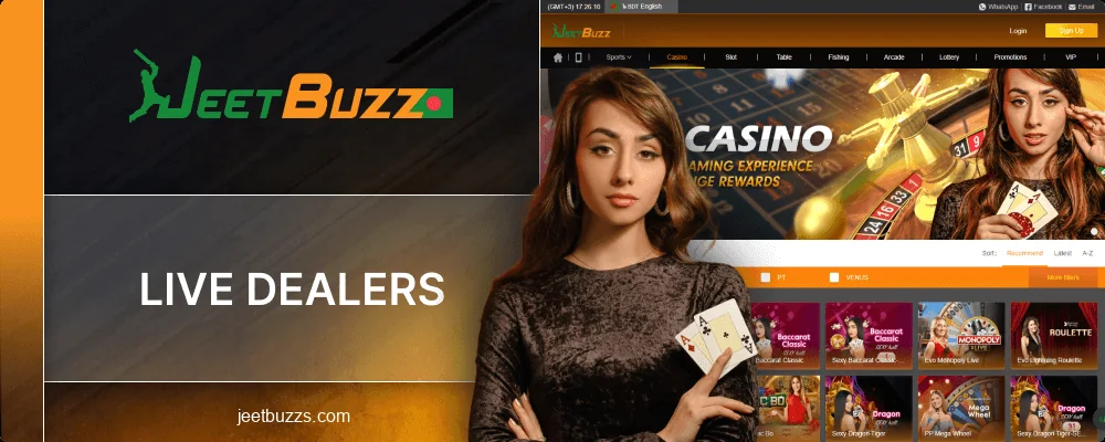 Live Casino with Dealers at Jeetbuzz BD