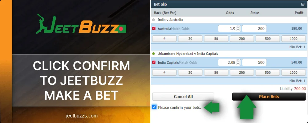 Confirm your bet at Jeetbuzz Bangladesh