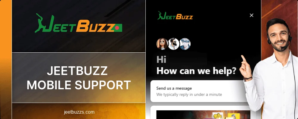 Support service in Jeetbuzz BD mobile app