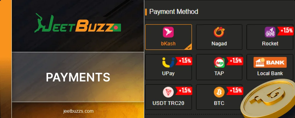 Banking Methods at Jeetbuzz BD