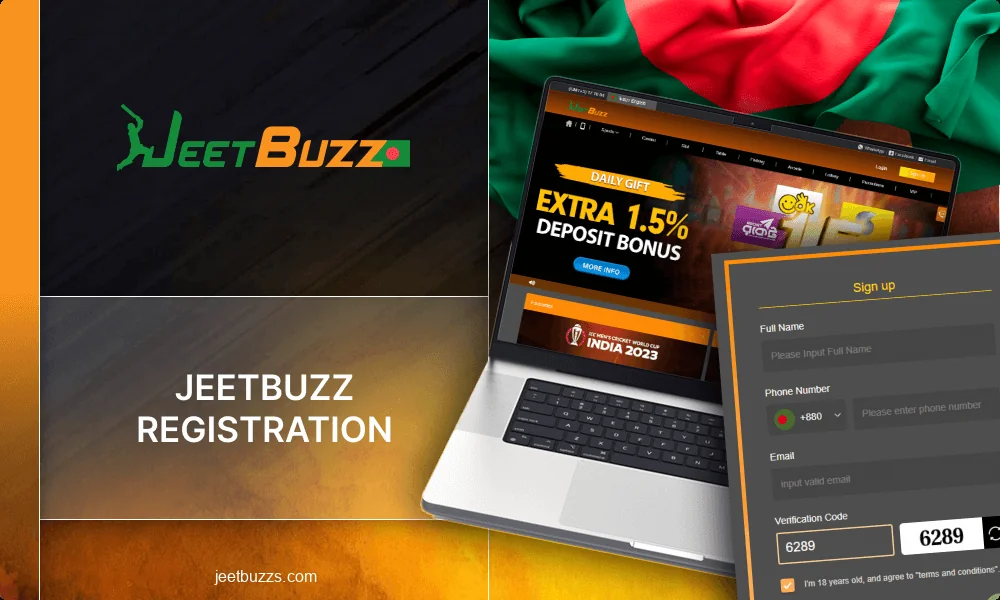 Registration process at Jeetbuzz Bangladesh