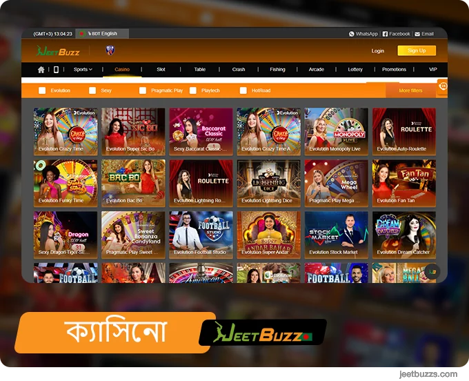 JeetBuzz ক্যাসিনো BN এ লাইভ ডিলার গেম সহ 3000+ এর বেশি গেম খেলুন