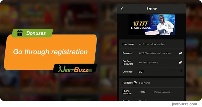 Register at JeetBuzz Bangladesh