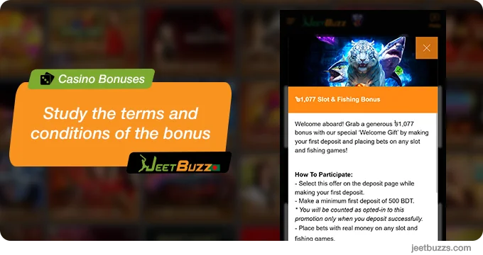 Learn Bonus Terms and Conditions - JeetBuzz