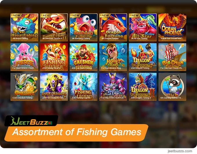 Assortment of Fishing Games at JeetBuzz Bangladesh