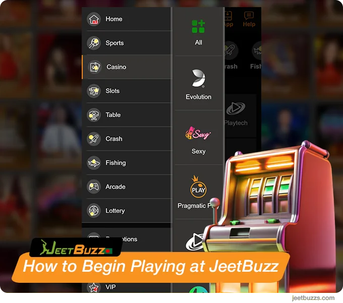 Step by step instruction of how to start playing at JeetBuzz