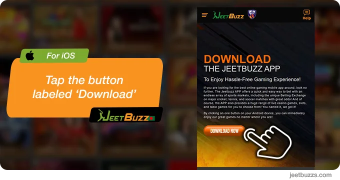 Tap to the button and click 'Download' - JeetBuzz App