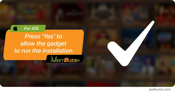 Press 'Yes' to installation - JeetBuzz for iOS