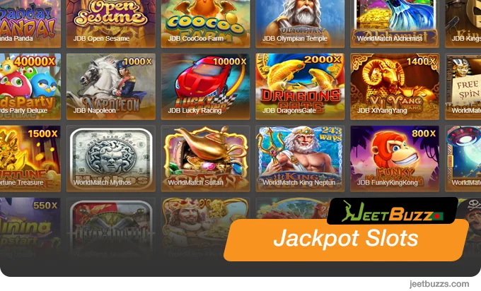 in Jackpot Slots players have a chance to win big money prizes - JeetBuzz