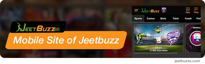 Mobile Site of JeetBuzz Bangladesh