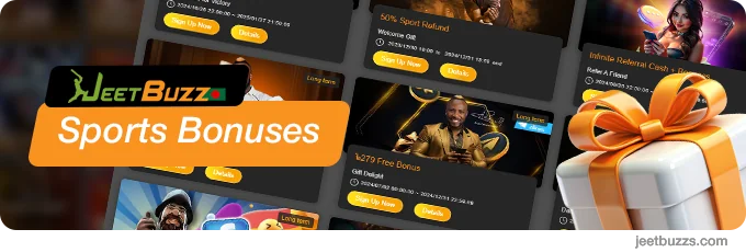 JeetBuzz Sports Bonuses