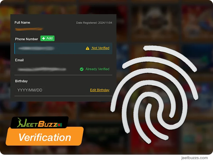 Verification at JeetBuzz Bangladesh