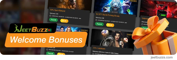 Welcome Bonuses at JeetBuzz Bangladesh